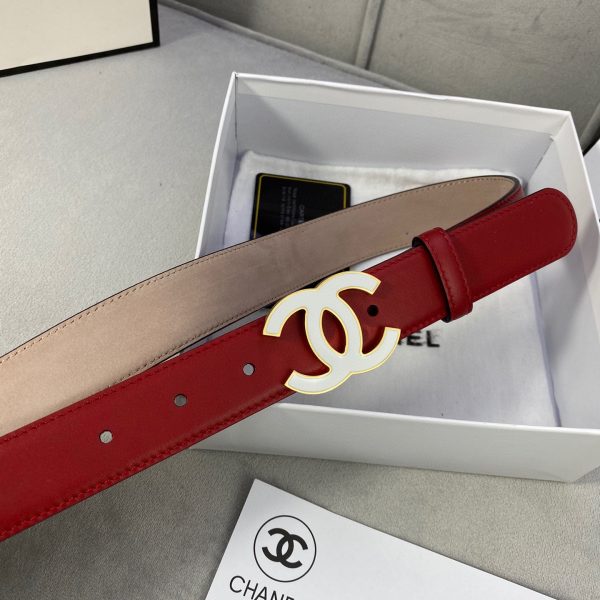 Chanel Women's Wine Belt – Premium Designer Leather Waist Belt